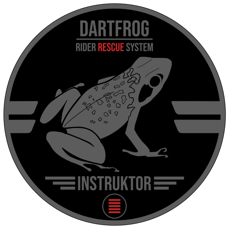DRRS Instruktor DRRS Instruktor Patch. Ausbilderlehrgang. Grauer Pfeilgiftfrosch mit Schriftzug Instruktor