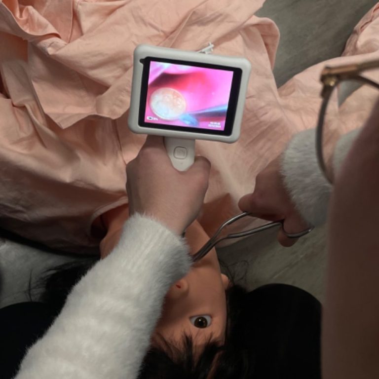 Videolaryngoskopie an Übungspuppe