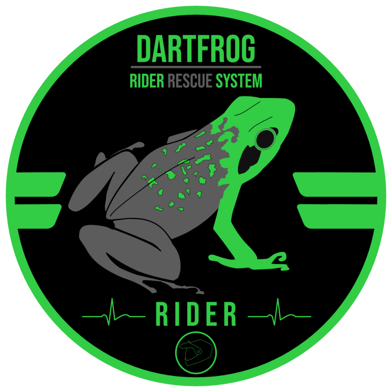DRRS Rider Patch DRRS Rider Patch. Basislehrgang. Grüner Pfeilgiftfrosch mit Schriftzug Rider