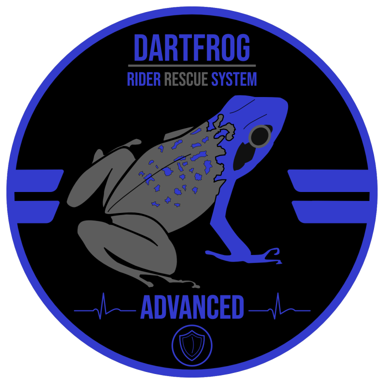 DRRS Advanced Patch DRRS Advanced Patch. Basislehrgang. Blauer Pfeilgiftfrosch mit Schriftzug Advanced